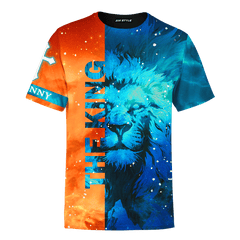 The King Jesus Lion Galaxy Customized 3D All Over Printed hoodie