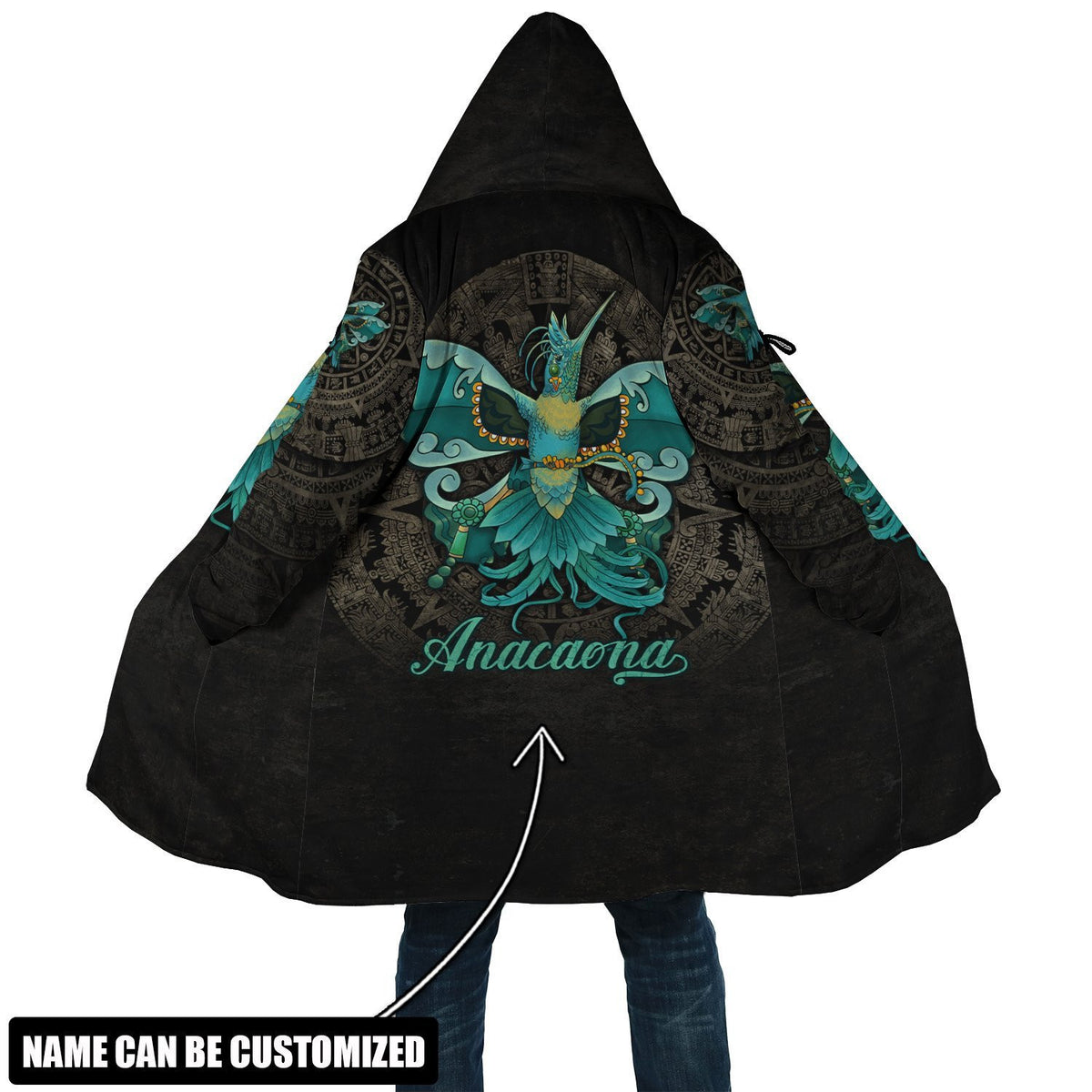 Aztec Hummingbird Itzpapalotl Maya Aztec Customized 3D All Over Printed Cloak - AM Style Design - Amaze Style™