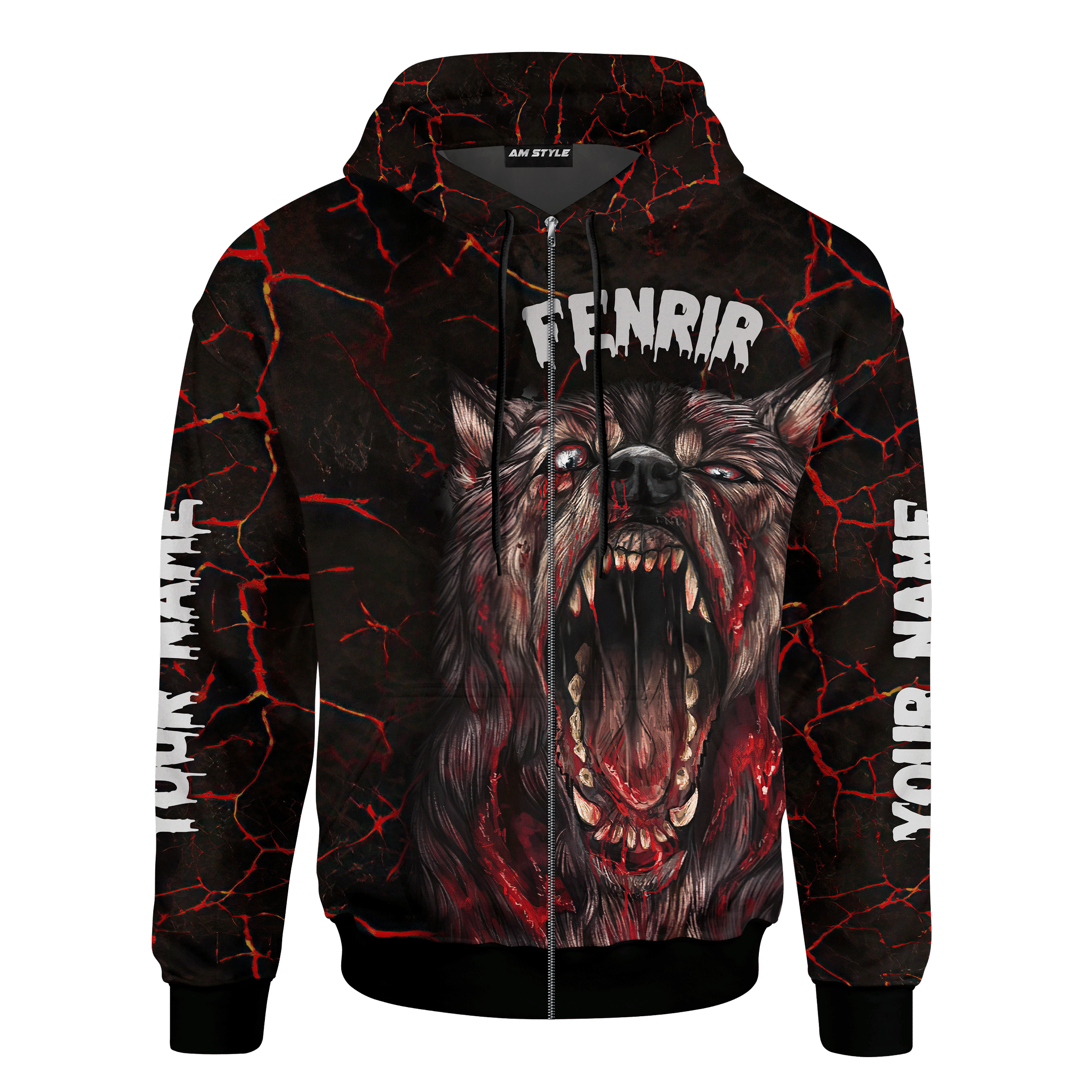 Viking Fenrir Inside Me Customized 3D All Over Printed hoodie