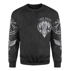 Viking Hugin And Munin Of Odin God Customized 3D All Over Printed hoodie