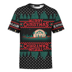 Happy Birthday Jesus Merry Christmas Customized 3D All Over Printed Sweater