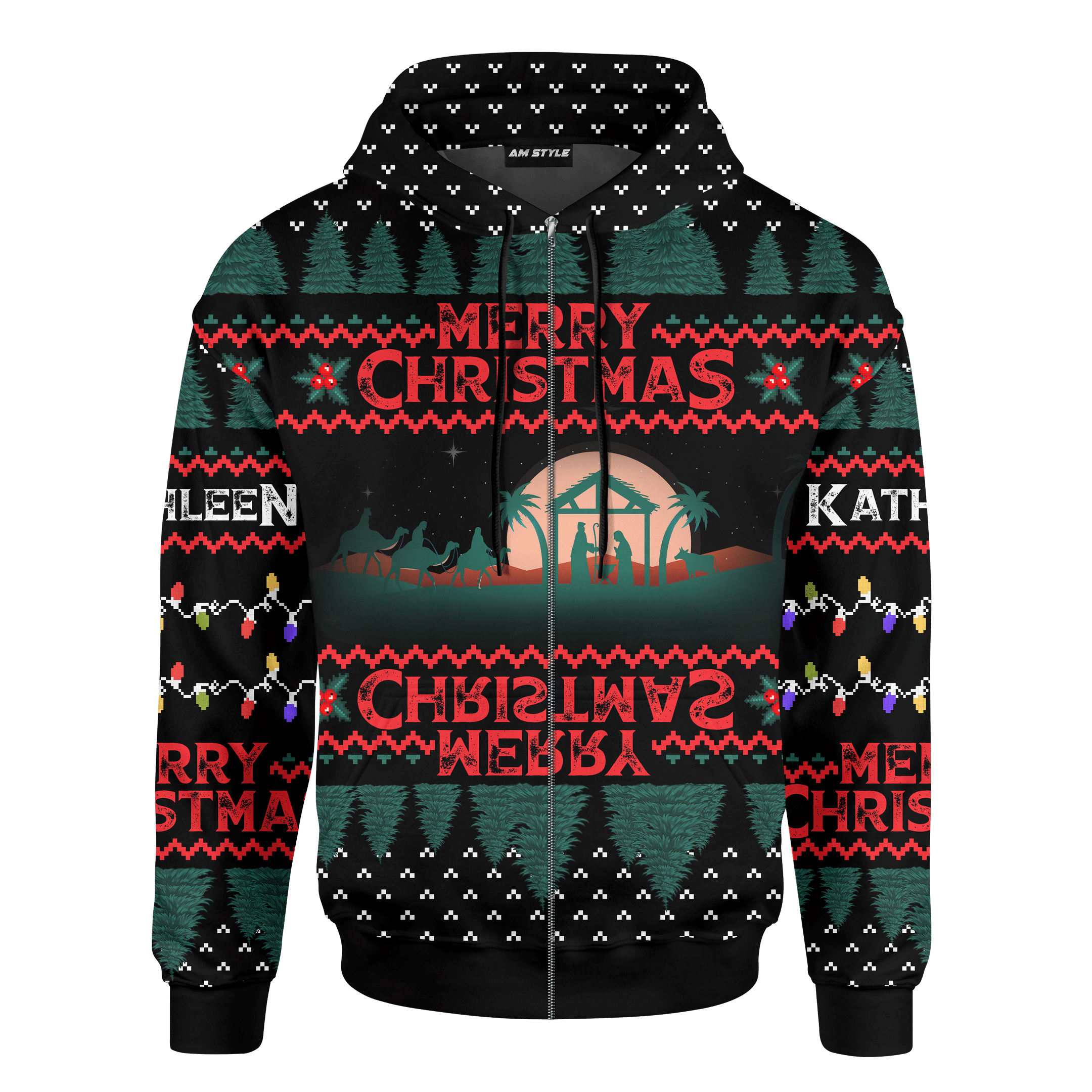 Happy Birthday Jesus Merry Christmas Customized 3D All Over Printed Sweater