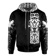 Viking Odin Dark Colour Customized 3D All Over Printed hoodie