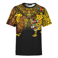 Aztec Jaguar Eagle Warriors Our Real Heroes Aztec Customize 3D All Over Printed 3D All Over Printed hoodie