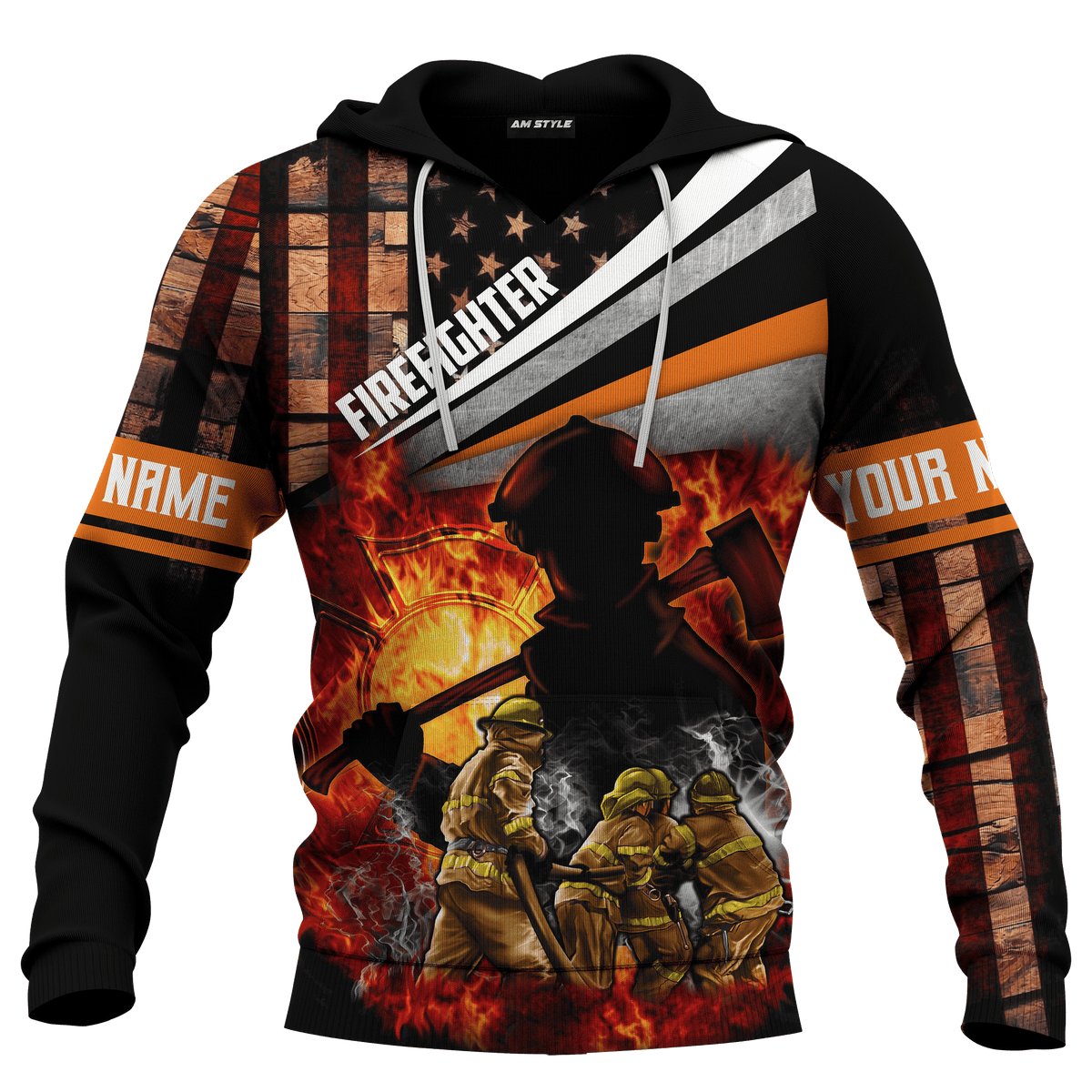 God Made Firefighters Cops Need Heroes Too Jesus Firefighter Customized 3D All Over Printed hoodie