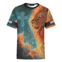 The King Jesus Lion Galaxy Customized 3D All Over Printed hoodie