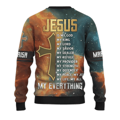 The King Jesus lion Galaxy Customized 3D All Over Printed Shirt - AM Style Design - Amaze Style™