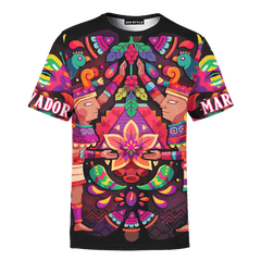 Aztec Flower Couple Maya Aztec Customized 3D All Over Printed hoodie