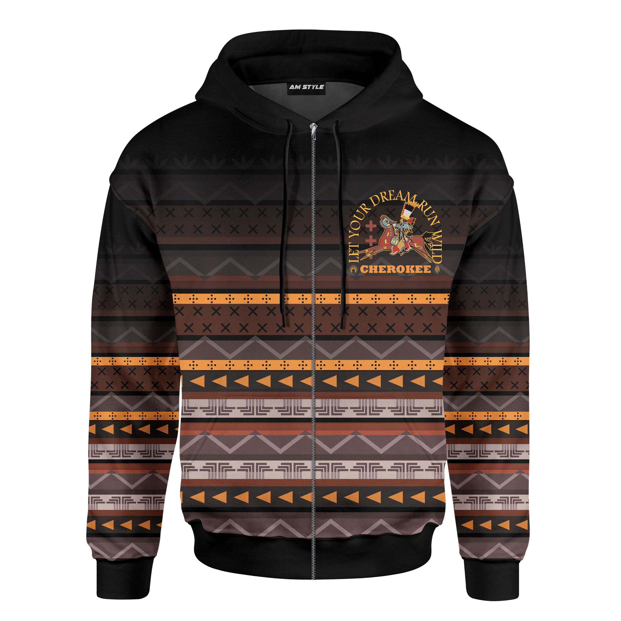 Indian Horse Art Custom Native American 3D All Over Printed hoodie