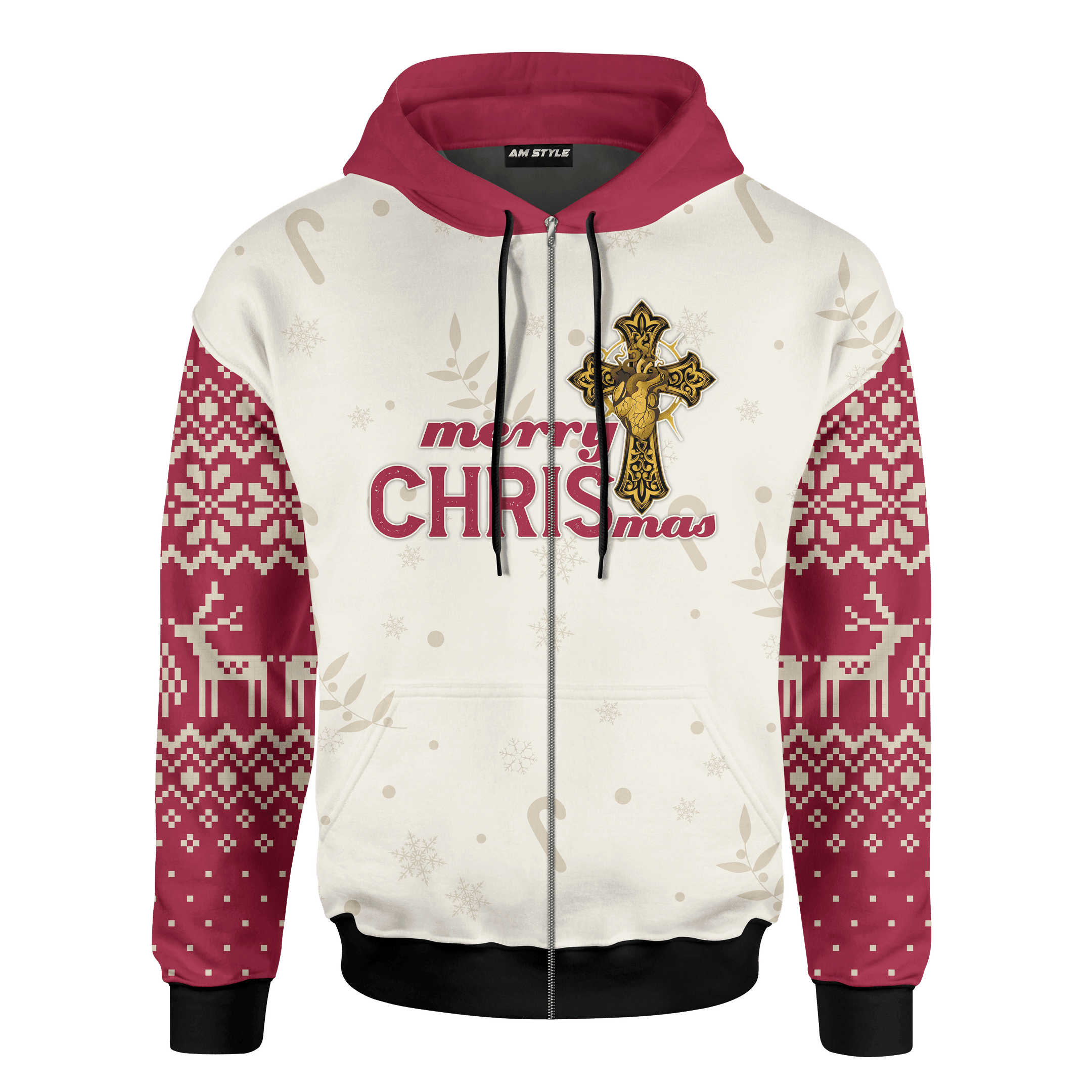 Merry Christmas God Bless You Christmas Customized 3D All Over Printed Sweater