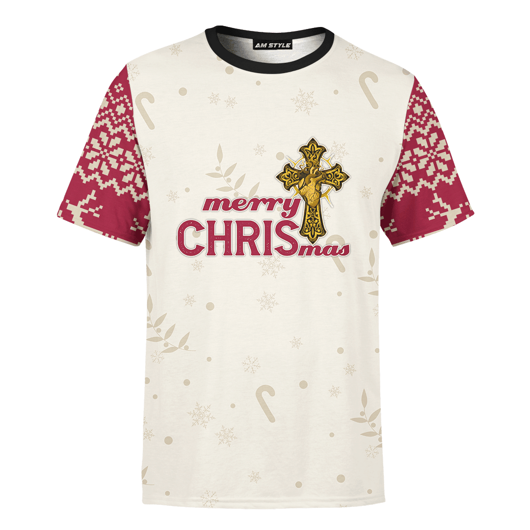 Merry Christmas God Bless You Christmas Customized 3D All Over Printed Sweater