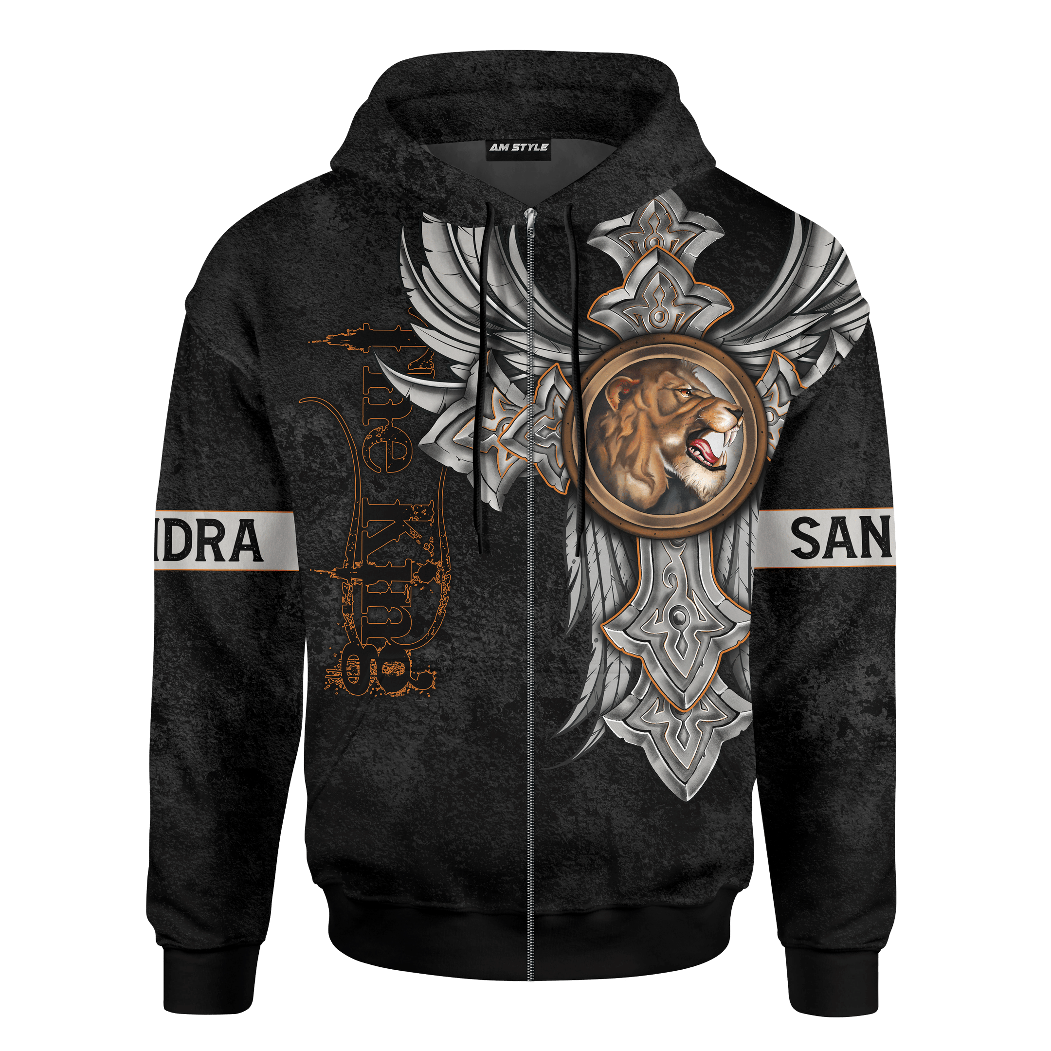 Jesus Lion King Angel Wing Tattoo Customized 3D All Over Printed hoodie