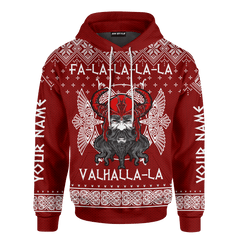 Fa-la-la-la-la Valhalla Viking Odin's Ravens Hugin & Munin - Viking Ugly Christmas Sweater  - AM Style Design - Amaze Style™