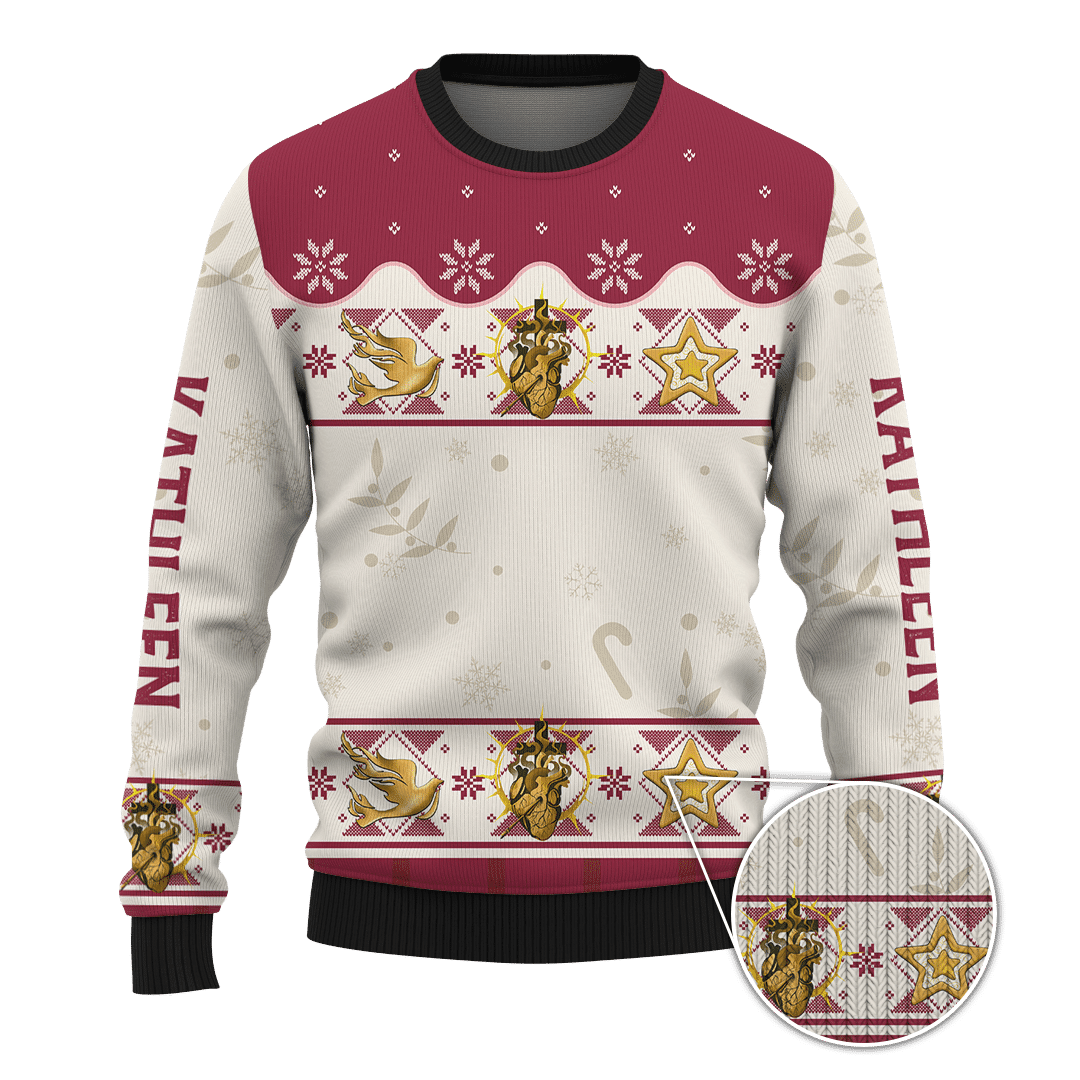 Merry Christmas God Bless You Customized 3D All Over Printed Sweater