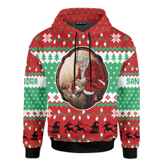 Santa And Jesus Merry Christmas Customized 3D All Over Printed Sweater - AM Style Design - Amaze Style™