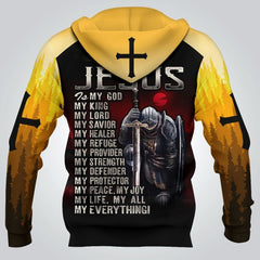 Knight God Jesus 3D All Over Printed Shirt Hoodie For Men And Women MP933 - Amaze Style™-Apparel