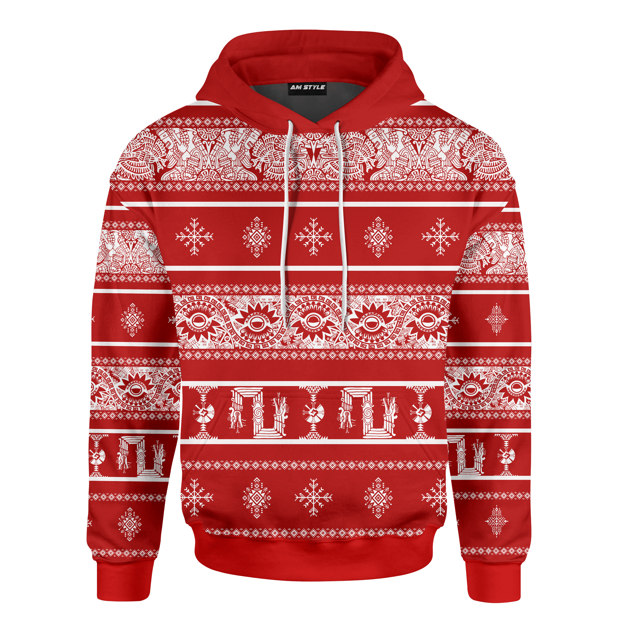 Aztec Christmas Aztec Maya Mexica Christmas Customized 3D All Over Printed Sweater- AM Style Design - Amaze Style™