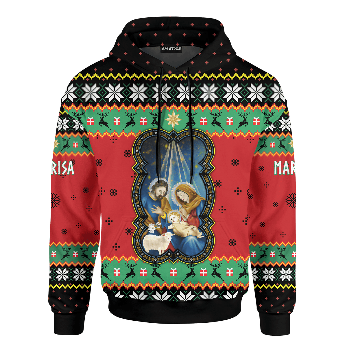 Jesus Is The Reason For The Season Jesus Christmas Customized 3D All Over Printed Sweater - AM Style Design - Amaze Style™