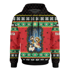 Jesus Is The Reason For The Season Jesus Christmas Customized 3D All Over Printed Sweater - AM Style Design - Amaze Style™