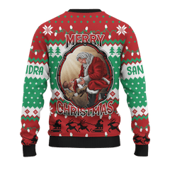 Santa And Jesus Merry Christmas Customized 3D All Over Printed Sweater - AM Style Design - Amaze Style™