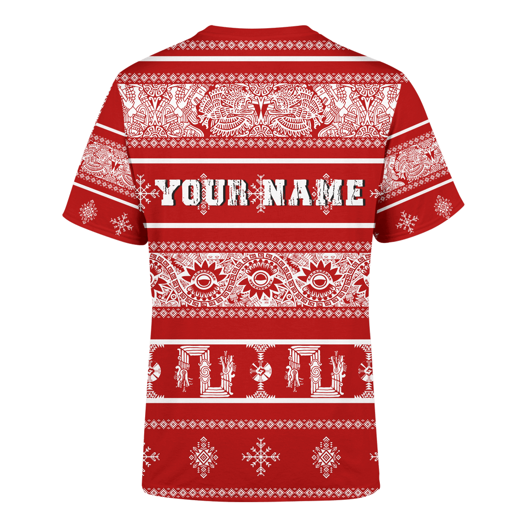 Aztec Christmas Aztec Maya Mexica Christmas Customized 3D All Over Printed Sweater- AM Style Design - Amaze Style™