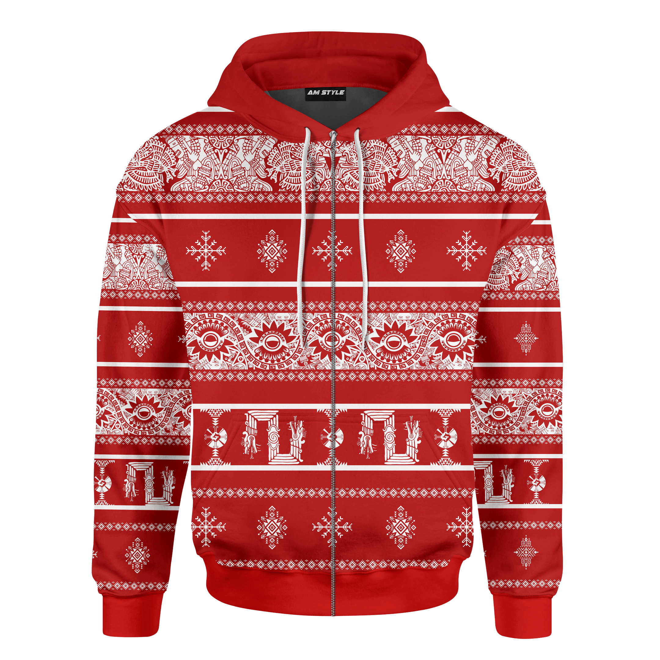 Aztec Christmas Aztec Maya Mexica Christmas Customized 3D All Over Printed Sweater- AM Style Design - Amaze Style™