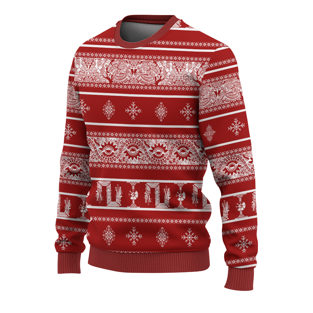 Aztec Christmas Aztec Maya Mexica Christmas Customized 3D All Over Printed Sweater- AM Style Design - Amaze Style™