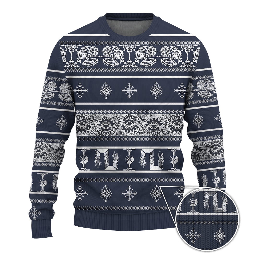 Aztec Christmas Gift Aztec Maya Mexica Christmas Customized 3D All Over Printed Sweater - AM Style Design - Amaze Style™