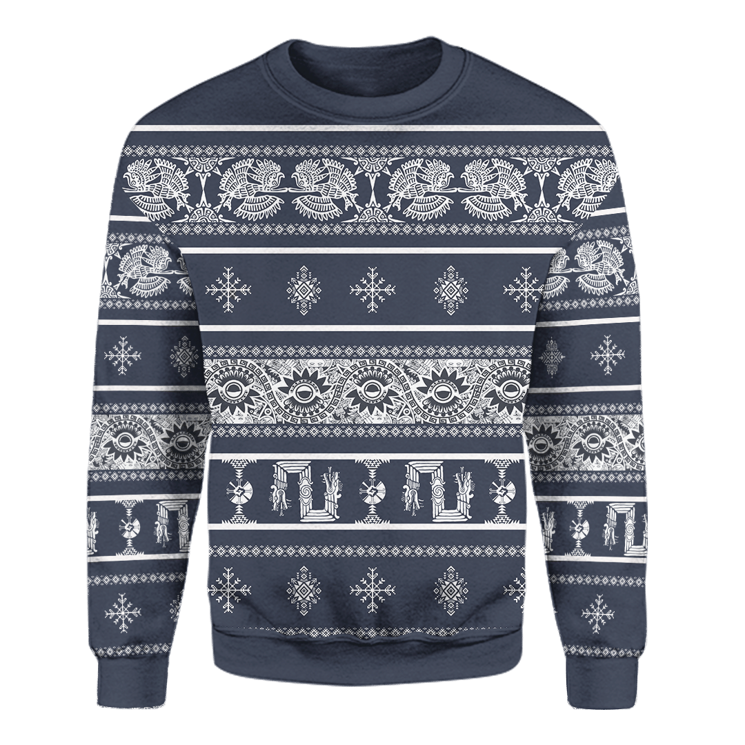 Aztec Christmas Gift Aztec Maya Mexica Christmas Customized 3D All Over Printed Sweater - AM Style Design - Amaze Style™