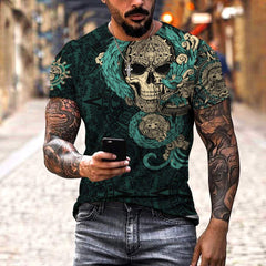 Mexico Aztec Quetzalcoatl Skull Turquoise All Over Printed Unisex 3D All Over Printed hoodie