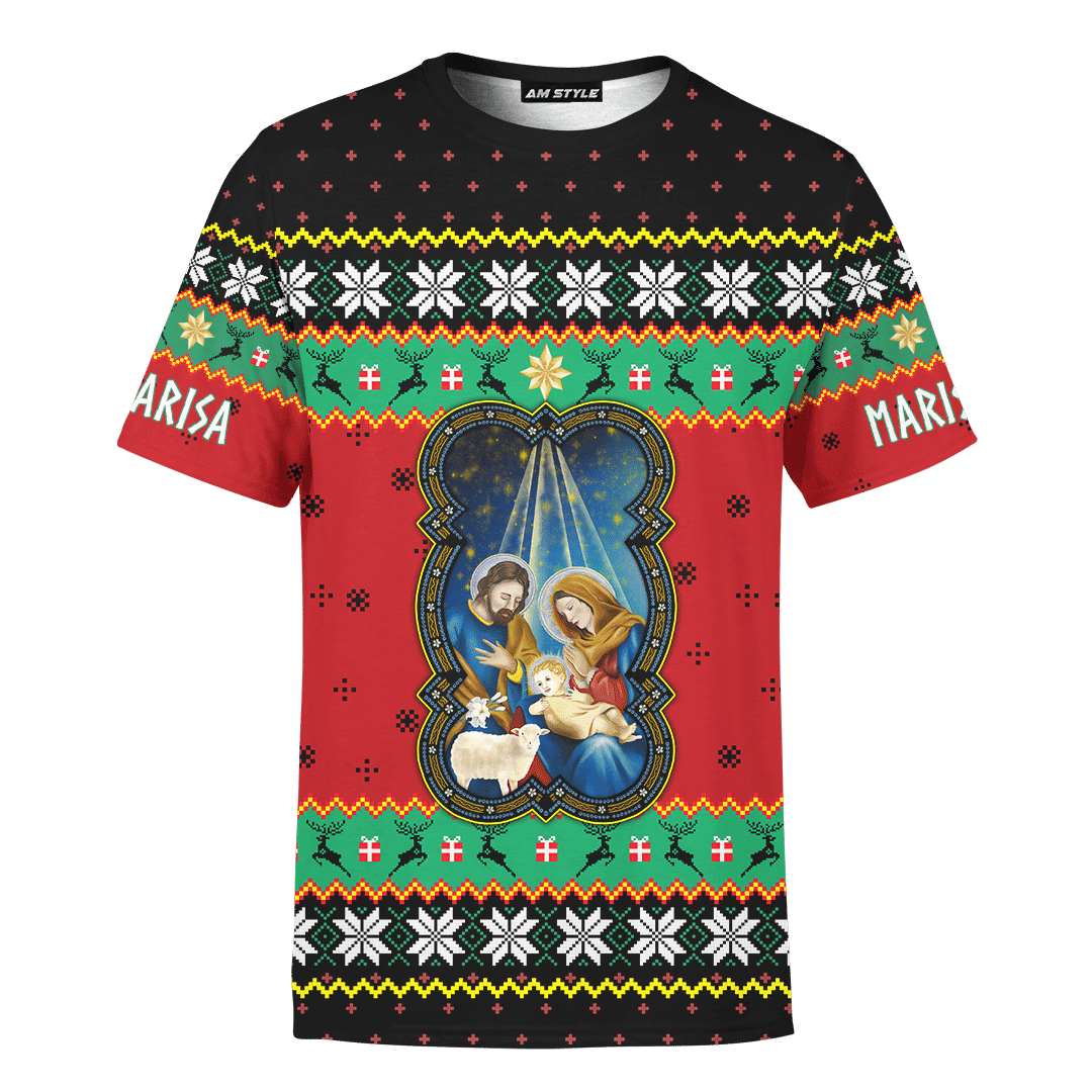 Jesus Is The Reason For The Season Jesus Christmas Customized 3D All Over Printed Sweater