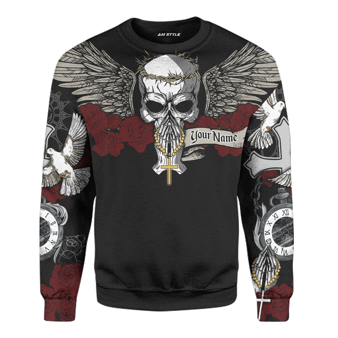 Dead to sin alive in christ jesus customized 3d all overprinted hoodie