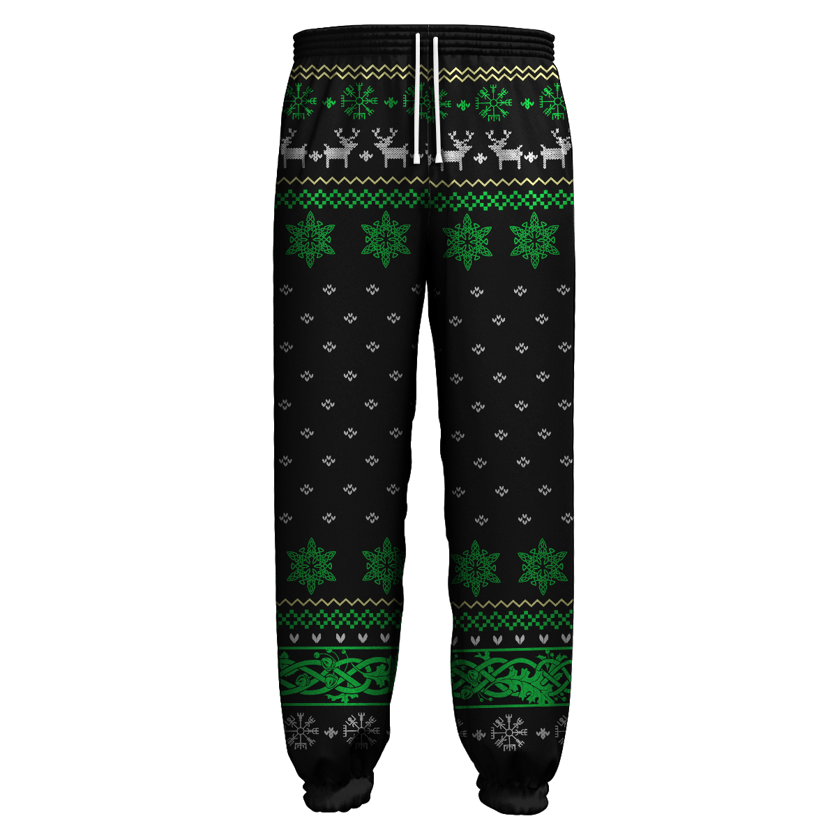 FaLaLaLaLa Valhalla Viking Odin Dark Pastel Green Colour Viking Ugly Christmas Sweater