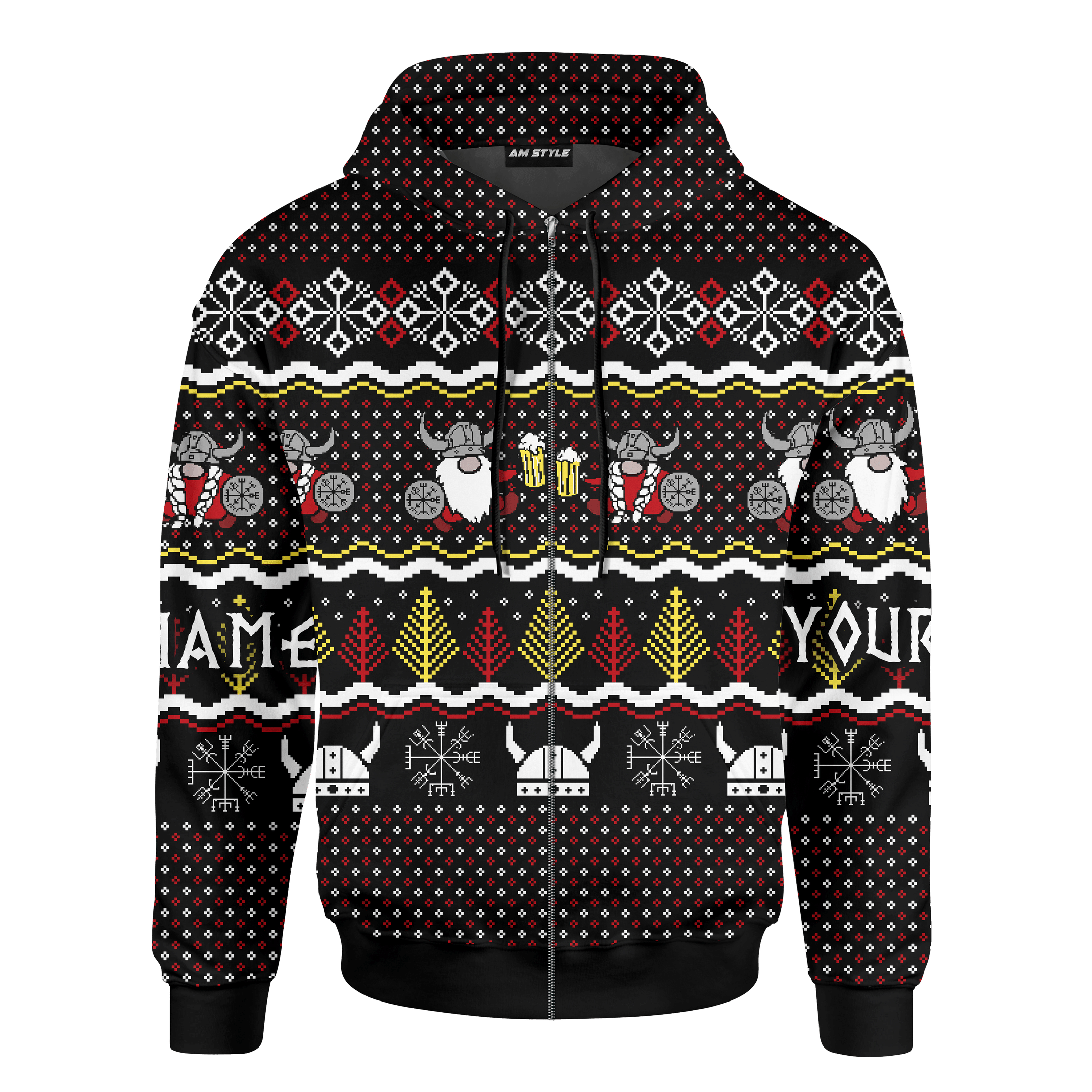 Cute Viking Gnome Viking Ugly Christmas Sweater Design