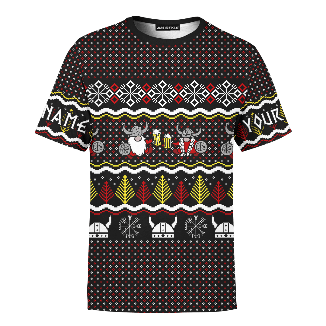 Cute Viking Gnome Viking Ugly Christmas Sweater Design