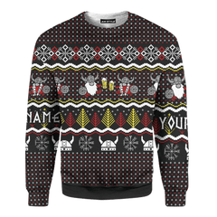 Cute Viking Gnome Viking Ugly Christmas Sweater Design