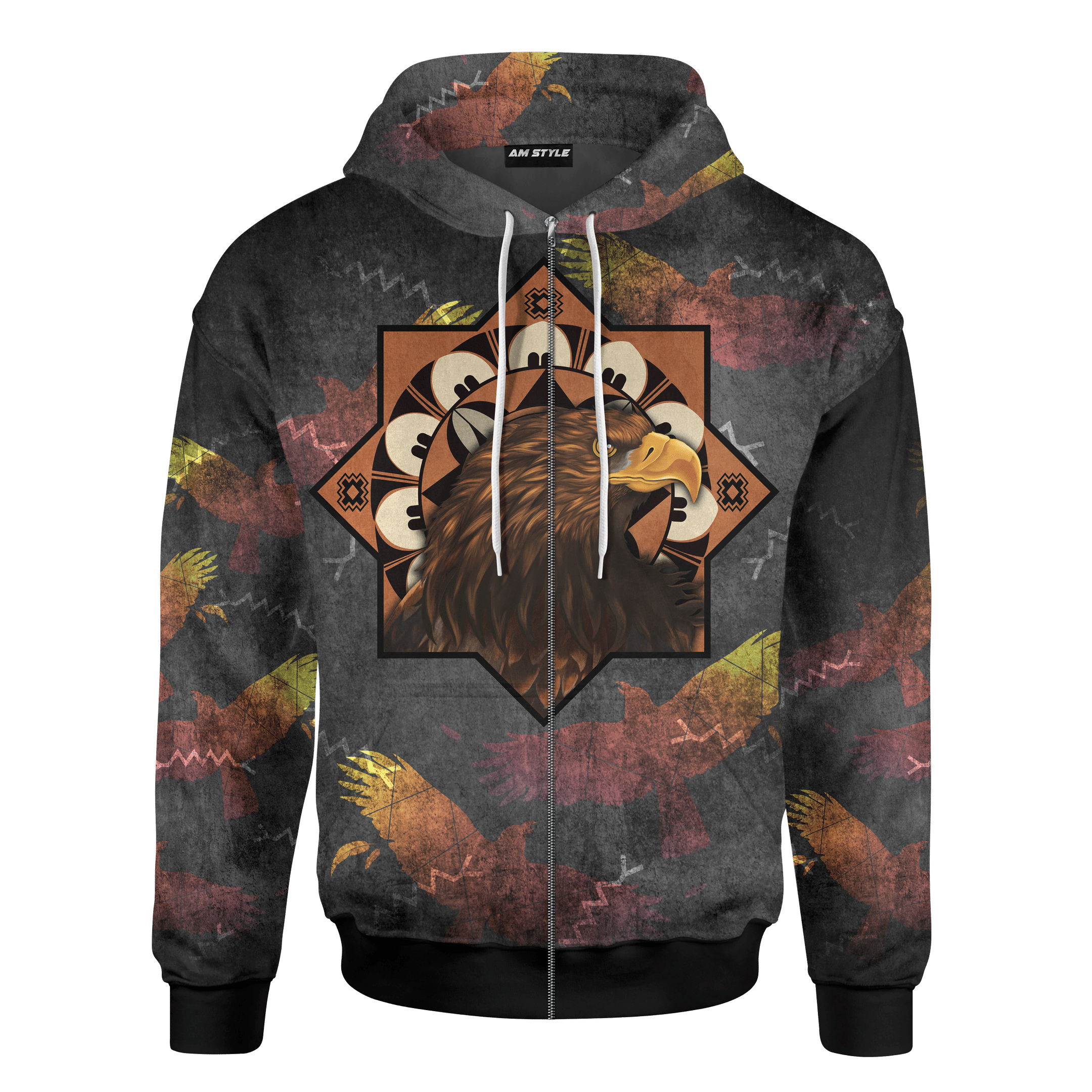 The Eagles Native American Patterns Native American Heritage Month Customized 3D All Over Printed hoodie