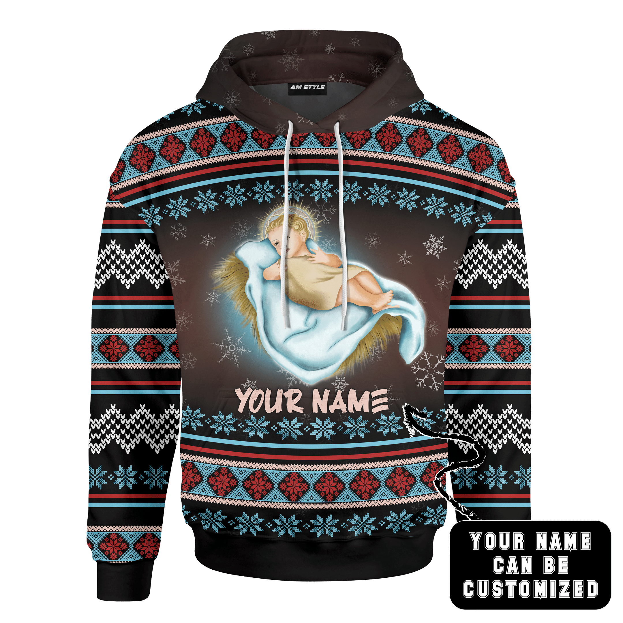 Christmas Nativity Scene Jesus Christmas Customized 3D All Over Printed Sweater - AM Style Design - Amaze Style™