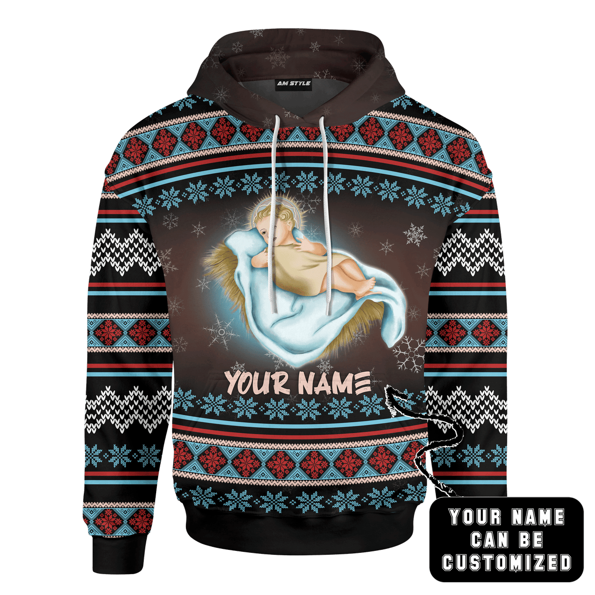 Christmas Nativity Scene Jesus Christmas Customized 3D All Over Printed Sweater - AM Style Design - Amaze Style™