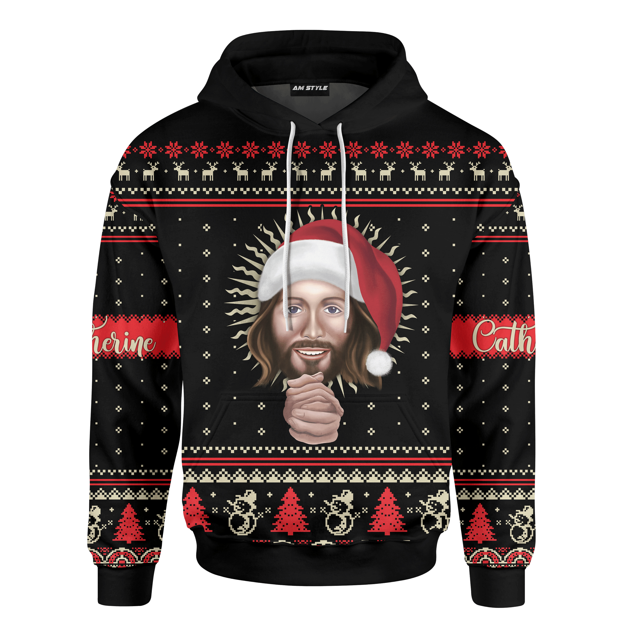 Jesus Is The Reason For The Season Jesus Christmas Customized 3D All Over Printed Sweater - AM Style Design - Amaze Style™