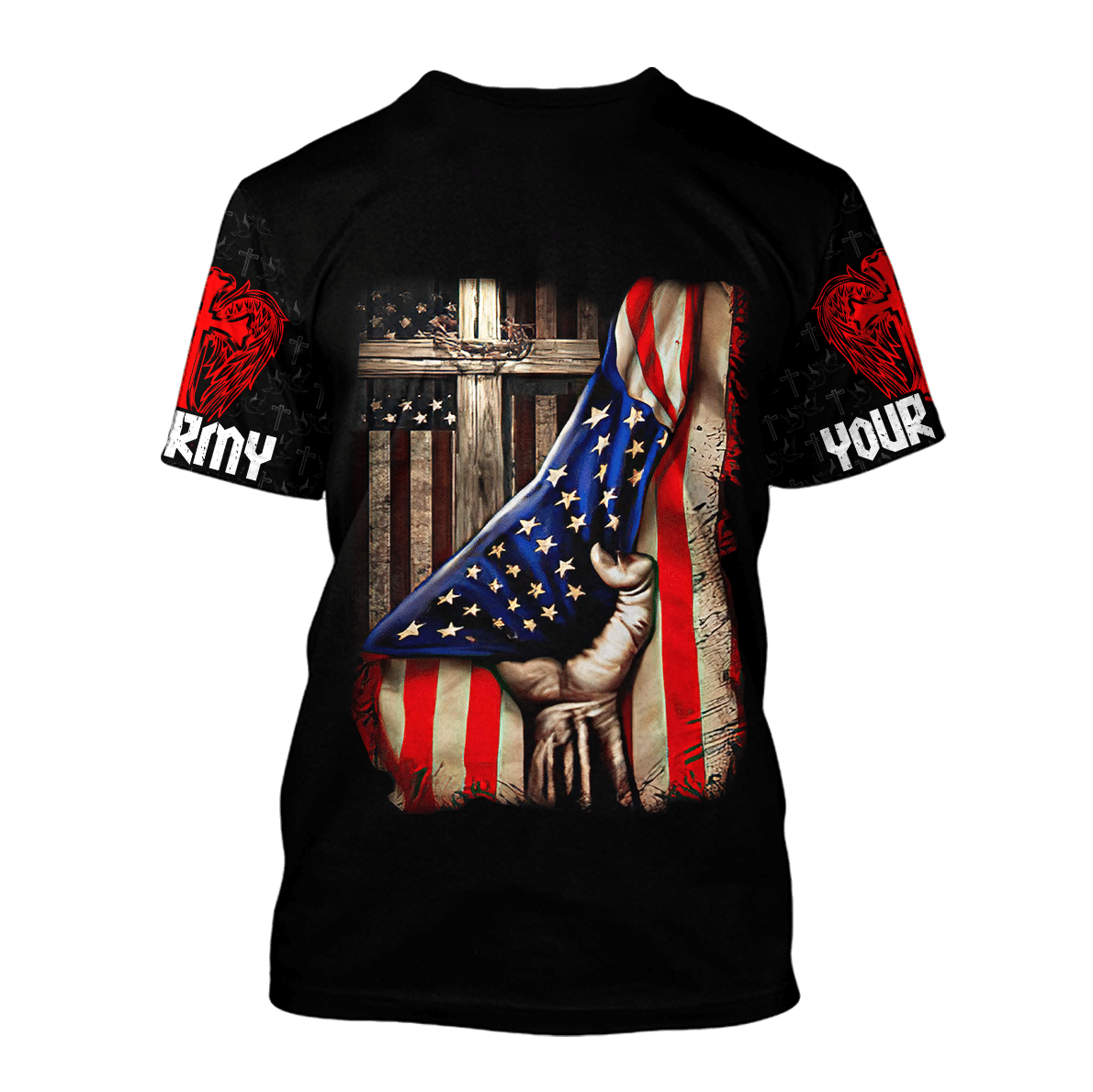 AM Style Customize Veteran America Flag 3D All Over Printed Unisex Shirt - Full Size - Independence Day - Amaze Style™