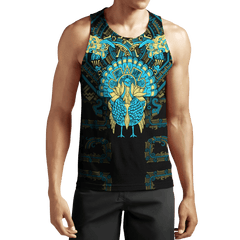 Aztec Mayan Aztec Turkey Thanksgiving Turquoise Blue 3d All Over Printed Shirt Am Style - Amaze Style™