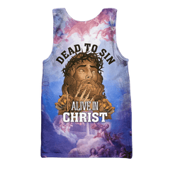 Dead To Sin Alive In Christ - Christian Customized 3D All Overprinted Shirts - AM Style Design™ - Amaze Style™