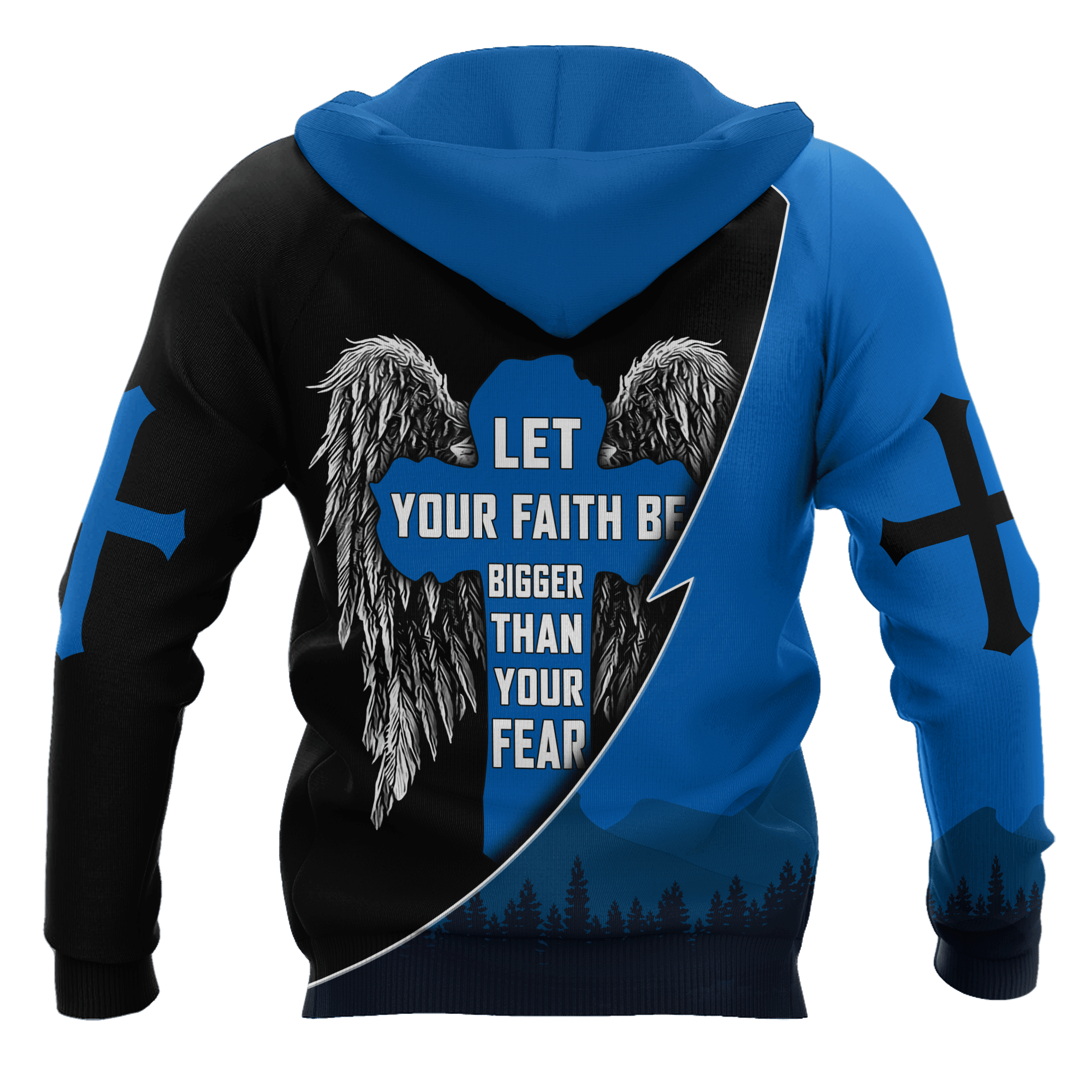 Premium Unisex Hoodie 3D All Over Printed Easter Day Christian Jesus Faith Over Fear No51 ML - Amaze Style™