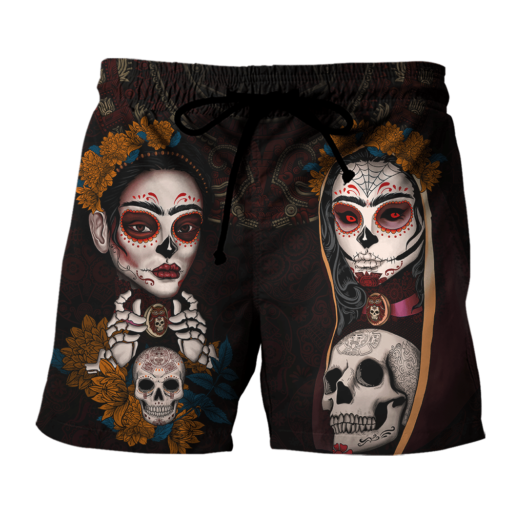 Aztec Maya Mexico Sugar Skull Dia De Muertos 3D All Over Printed 3D All Over Printed hoodie