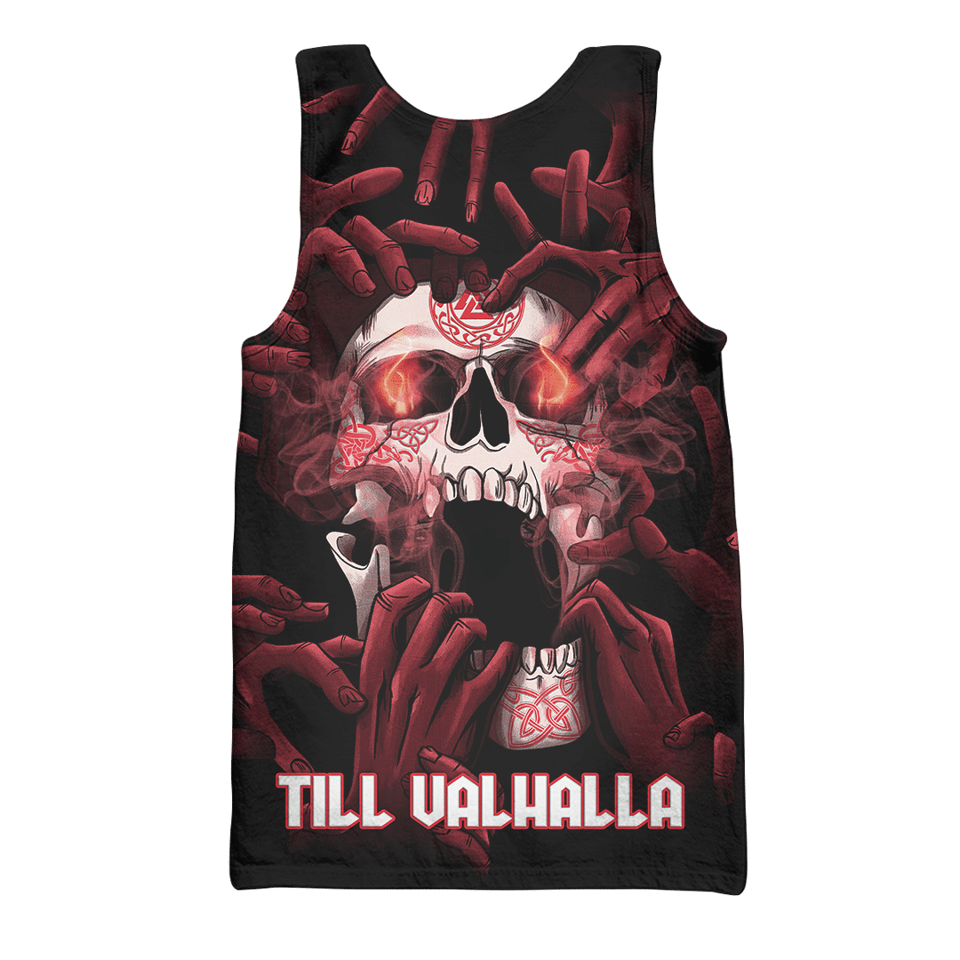 Sepulchral Skull - Viking Customized 3D All Overprinted Shirts - AM Style Design™ - Amaze Style™