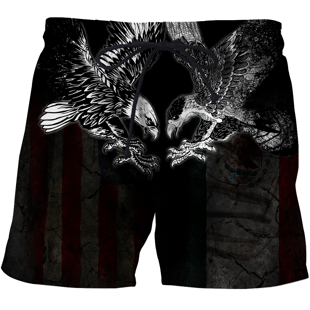 AM Style Customize Mexico - American Eagle Tatto 3D All Over Printed Unisex Hoodies - Full Size - Independence Day - Amaze Style™