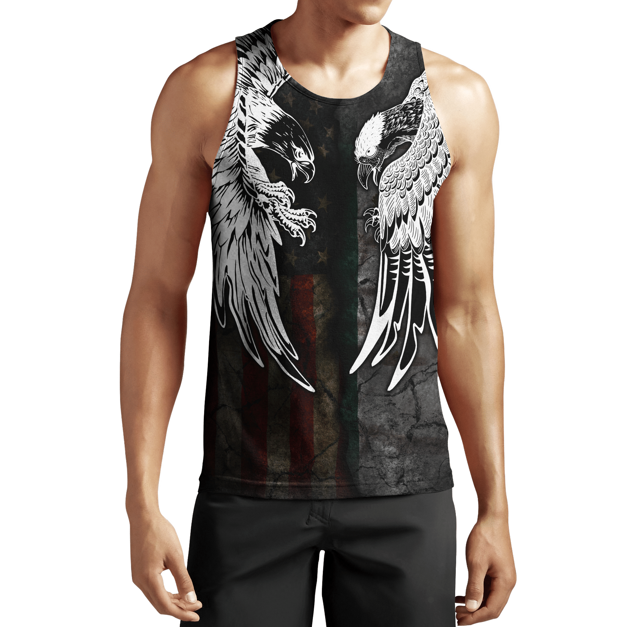 AM Style Mexico - American Eagle Tatto 3D All Over Printed Unisex Hoodies - Full Size - Independence Day - Amaze Style™