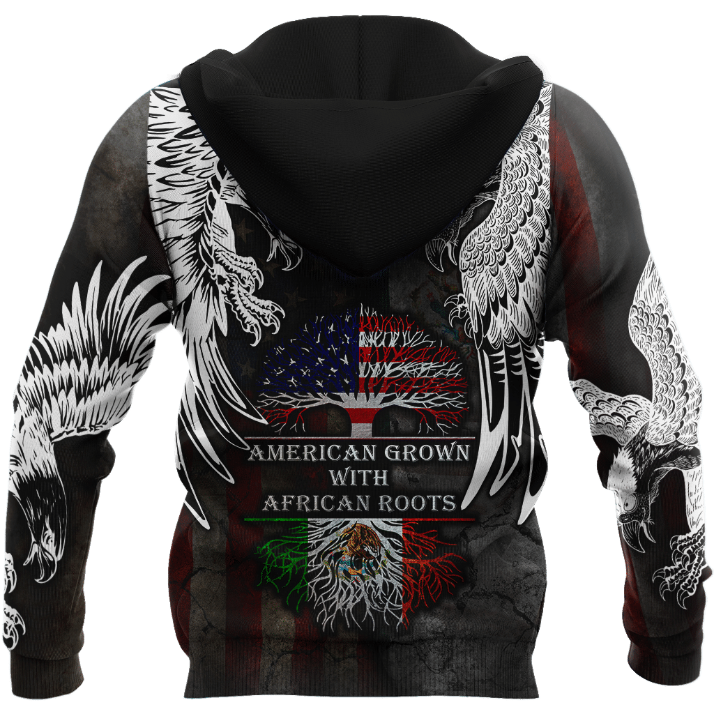 AM Style Mexico - American Eagle Tatto 3D All Over Printed Unisex Hoodies - Full Size - Independence Day - Amaze Style™