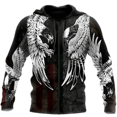 AM Style Mexico - American Eagle Tatto 3D All Over Printed Unisex Hoodies - Full Size - Independence Day - Amaze Style™